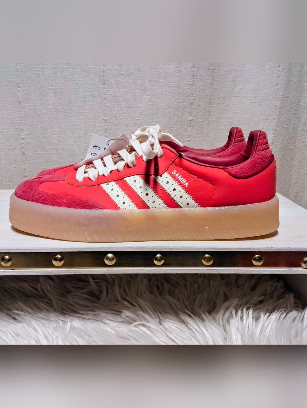 Adidas Sambae "Valentine's Day" Edition (Style Code: JH7287) Size 7.5 NWT - Picture 5 of 12